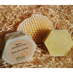 Savon au miel et cire d'abeille 100 gr